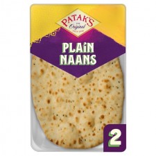 Pataks Plain Naan Bread 2 Pack