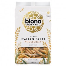 Biona Organic Bronze-Extruded Wholewheat Penne 500g