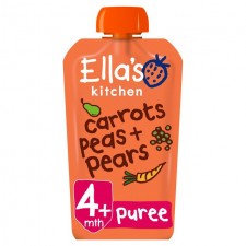 Ellas Kitchen Carrots Peas and Pears 120g 4 Months
