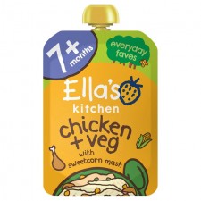Ellas Kitchen Organic Chicken and Sweetcorn Mash 130g 7 Months