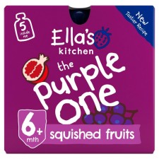 Ellas Kitchen Organic Smoothie Fruits The Purple One 5 x 90g 6 Month