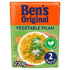 Bens Original Express Vegetable Pilau Rice 220g