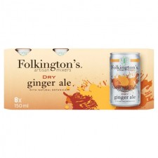 Folkingtons Dry Ginger Ale 8 x 150ml