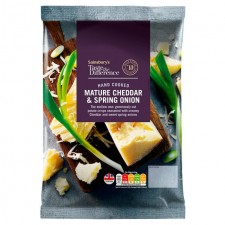 Sainsburys Taste the Difference Crisps Farmhouse Cheddar And Spring Onion 150g