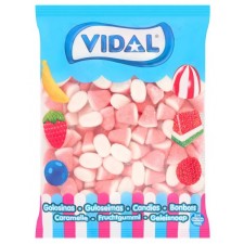 Vidal Strawberry and Cream Drops Candies 1kg