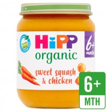 Hipp 6 Month Organic Sweet Squash And Chicken 125G