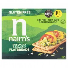 Nairns Gluten Free Flatbread Rosemary and Sea Salt 150g