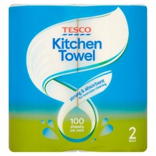 Tesco Kitchen Roll 2 per pack