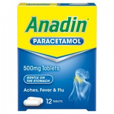 Anadin Paracetamol Tablets 12s