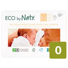 Naty Eco Nappies Size 0 x 25 per pack