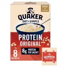 Quaker Oat So Simple Protein Original Porridge 304g 8 sachets