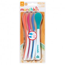 Munchkin White Hot Infant Safety Spoons 4M+ 4 Pack