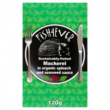 Fish 4 Ever Mackerel in Organic Spinach and Seaweed Sauce 120g