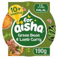 For Aisha Green Bean and Lamb Curry with Lentils 10 Month 190g