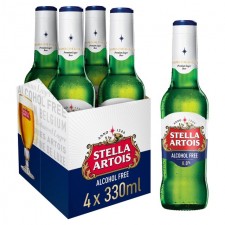 Stella Artois Alcohol Free Premium Lager 4 x 330ml