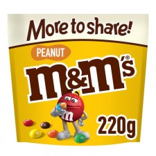 M&Ms Peanut Large Pouch 220g