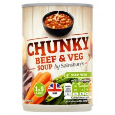 Sainsburys Chunky Beef and Vegetable Soup 400g