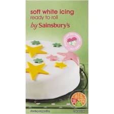 Sainsburys Ready To Roll Soft White Icing 500g