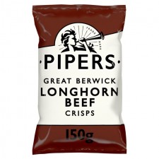 Pipers Longhorn Beef Crisps 150g