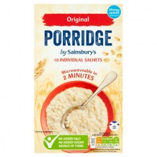 Sainsburys Original Porridge 10 Sachets