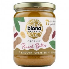 Biona Organic Peanut Butter Smooth 500g
