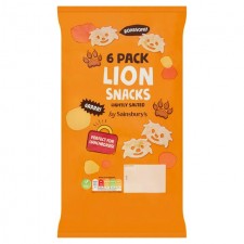 Sainsburys Lion Snacks Lightly Salted 6 x 15g