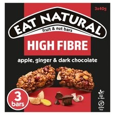 Eat Natural Bars High Fibre Apple Ginger And Dark Chocolate 3 Pack