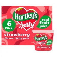 Hartleys Ready To Eat Strawberry Jelly 6 x 125g
