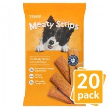 Tesco Meaty Strips with Chicken 20 Pack