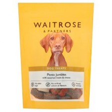 Waitrose Picnic Jumbles with Assorted Meats and Cheese Dog Treats 150g