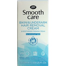 Boots Smooth Care Bikini and Underarm Hair Removal Cream For Sensitive Skin 50ml x 2