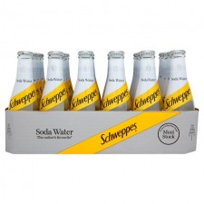 Schweppes Soda Water 24x200ml Bottles