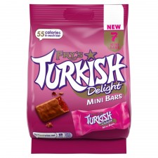 Frys Turkish Delight Mini Bars 7 Pack 105g Pouch