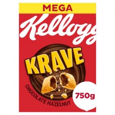 Kelloggs Krave Chocolate and Hazelnut 750g