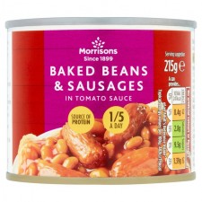 Morrisons Baked Beans and Sausages 215g