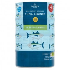 Morrisons Tuna Chunks In Spring Water 4 x 145g