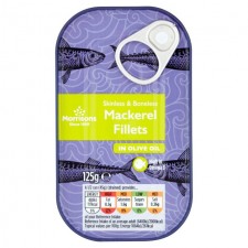 Morrisons Mackerel Fillets In Olive Oil 125g