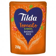 Tilda Steamed Tomato and Basil Basmati Rice 250g