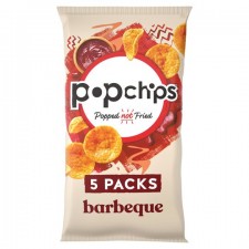 Popchips Barbeque Popped Potato Chips 5 Pack x 17g 