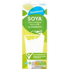 Sainsburys UHT Sweetened Soya Milk 1 Litre