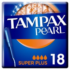 Tampax Pearl Tampons Super Plus 18 per pack