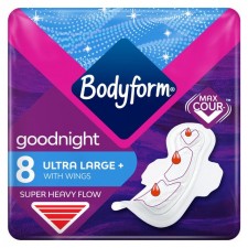 Bodyform Ultra LargeTowels Goodnight 8 Pack