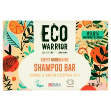 Eco Warrior Deeply Nourishing Shampoo Bar Orange and Ginger 100g