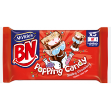 McVities BN Popping Candy Sizzling Strawberry Flavour 5 Pack