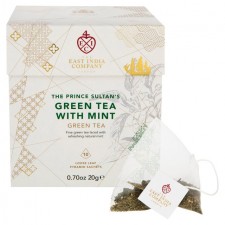 East India Co The Prince Sultans Green Tea with Mint 10 Pyramid Sachets