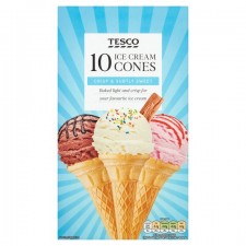 Tesco Ice Cream Cones 10 Pack