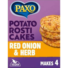 Paxo Potato Rosti Cakes Red Onion and Herb 120g