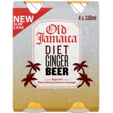 Old Jamaica Diet Ginger Beer 4 x 330ml