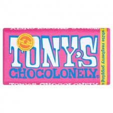 Tonys Chocolonely White Raspberry Popping Candy 180g