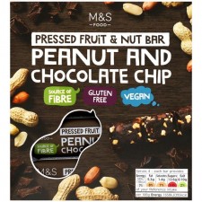 Marks and Spencer Peanut and Chocolate Chip Bars 4 x 35g
